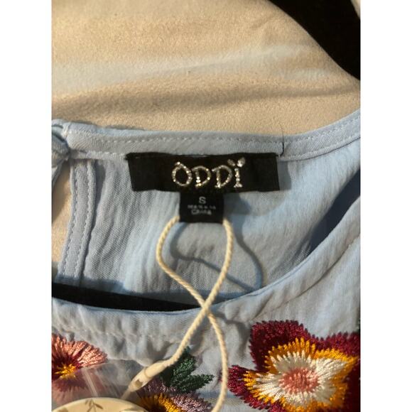 Oddi Oversized Embroidered Dress size Small - Light Blue - Picture 8 of 10